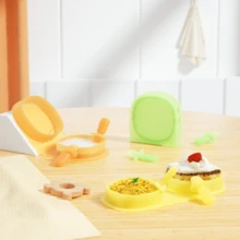 1 Bộ đồ ăn cho bé bằng silicon có thể gấp lại, chịu nhiệt và an toàn với máy rửa chén, tiện lợi khi đi du lịch và tụ họp gia đình - Nhiều màu - Xem 4