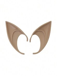 Accessoire de fête cosplay d'oreilles courtes, pointes d'oreilles de vampire pour spectacle de fantaisie Renaissance, bal masqué et fête d'Halloween