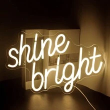 「一切所需就是愛」霓虹燈牌，「飲料」霓虹燈牌，「等級提升」霓虹燈牌，「足球」霓虹燈牌，「貓咪在月亮上」霓虹燈牌，「你好，陽光」霓虹燈牌，「閃耀」霓虹燈牌，「一直都是你」常規霓虹燈牌，「棕櫚樹海浪」霓虹燈牌，「暖白色LED燈」牆飾，USB供電霓虹燈牌，用於訂婚派對，俱樂部，酒吧，旅館，餐廳，咖啡店，商店，臥室，客廳，書房，圖書館，酒館，健身房，運動場，足球場，寵物店 - 彩色 - 查看 17