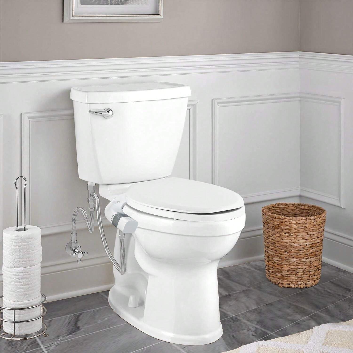 Bidet Attachment For Toilet UltraSlim Self Cleaning Fresh Cold Water