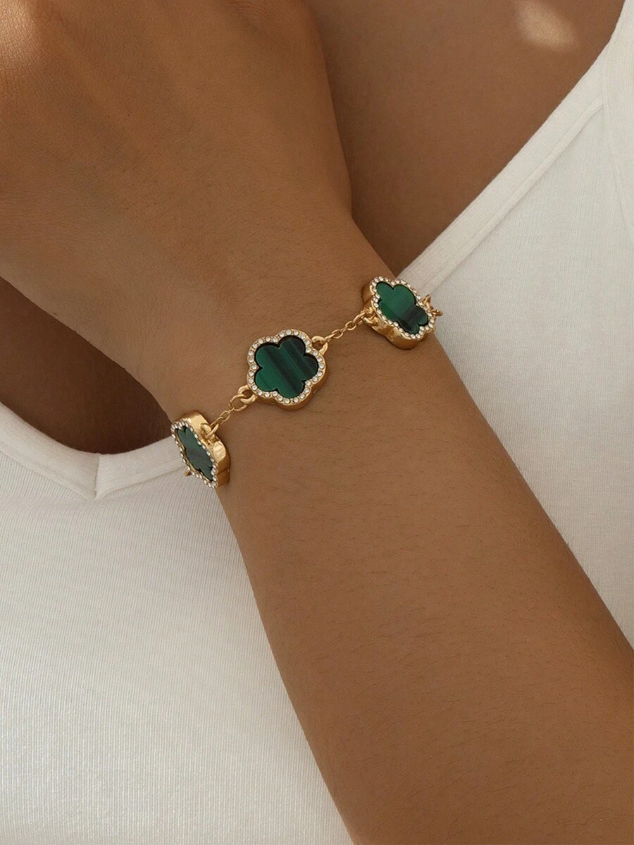 Gelang Rantai - Hijau - View 1