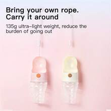 1pc Pet Water Dispenser Plastic Creative Ice Cream Shape Pet Accompanying Cup For Walking Dogs And Cats Out Drinking Water Cup Portable Dog And Cat Drinker With Handle Design 280ml Capacity