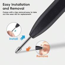 Tablet Pencil Nibs Wear Resistant Stylus Pen Tip Replacement Metal Pen Tips Touch Stylus Tip Compatible With Samsung Galaxy Tab S6 S7 S8 S9 FE Plus S24 S23 S22 Note20 Note10 With Clip Tool