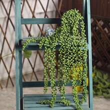 1 pieza/4 piezas Plantas suculentas artificiales colgantes, plantas verdes falsas tipo "collar de perlas" para decoración de pared, hogar, jardín y exterior (cada uno de 27 pulgadas de largo). Plantas suculentas colgantes artificiales tipo "collar de perlas" para decoración del hogar y el jardín (macetas no incluidas), regalos de cumpleaños y graduación