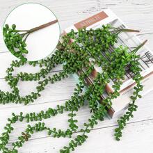 1 pieza/4 piezas Plantas suculentas artificiales colgantes, plantas verdes falsas tipo "collar de perlas" para decoración de pared, hogar, jardín y exterior (cada uno de 27 pulgadas de largo). Plantas suculentas colgantes artificiales tipo "collar de perlas" para decoración del hogar y el jardín (macetas no incluidas), regalos de cumpleaños y graduación