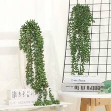 1 pieza/4 piezas Plantas suculentas artificiales colgantes, plantas verdes falsas tipo "collar de perlas" para decoración de pared, hogar, jardín y exterior (cada uno de 27 pulgadas de largo). Plantas suculentas colgantes artificiales tipo "collar de perlas" para decoración del hogar y el jardín (macetas no incluidas), regalos de cumpleaños y graduación