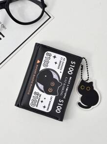 HAPPY招财猫钱包可装学生证校园卡银行卡驾驶证和身份证（韩版）女士钱包零钱包小钱包可爱钱包 - 彩色 - 查看 3