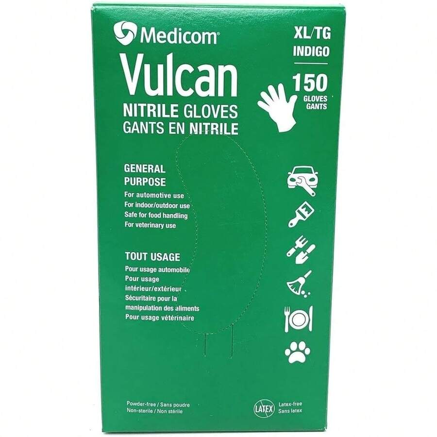 Medicom Vulcan Nitrile Gloves XL (150 Count) - 彩色 - 查看 1