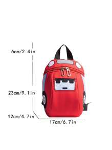 Mochila anti-pérdida linda con diseño de dibujos animados de autos, adecuada para adolescentes en viajes al aire libre - A - Ver 3