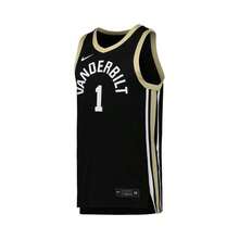 Nike Camiseta de baloncesto réplica de los  Commodores de estilo "novio" # 1 negra para hombre - Negro - Ver 5
