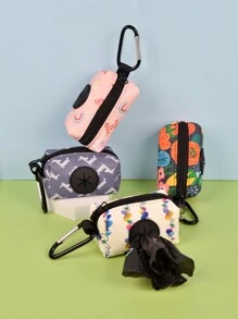 1pc Fashion Design Dog Poop Bag Holder For Leash Attachment Without Leash And Poop Bag - Multicolor - View 1