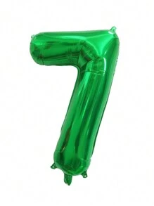 1pc 32 Inch PE Balloon, Green Number Design Decorative Balloon For Party, Back To School Valentine Day - Green - View 19