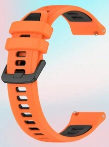 一款通用快拆 雙色硅膠手錶帶，適用於Garmin Forerunner265/265 Music/255 Music, Garmin Venu3/2, Garmin Vivoactive4, Huawei Watch GT4 46MM/Watch 4 Pro/Watch 4/ GT3 46MM/Watch3 Pro/Watch3/Watch GT2 46MM等，兼容Garmin，Huawei，Samsung和小米等品牌的22mm通用接口。平滑細膩，輕盈舒適，防水防汗，提供10種不同顏色供選擇。適用於男女以及各種運動，商務和休閑場合。 - 複色 - 查看 6