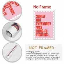 1 Poster Canvas, Trích dẫn, Tất nhiên không phải ai cũng là võ sĩ Kung Fu, Đường viền sóng, Trích dẫn vui nhộn có thể in, In nghệ thuật treo tường phòng khách, Trang trí tường phòng ngủ, Trang trí phòng gia đình, Không khung - Nhiều màu - Xem 9