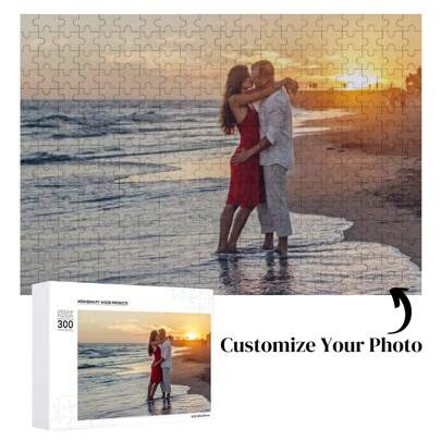 1Pc Customized Photos, Personalized Photos Art Puzzle Decoration, DIY Personalized Photos, Decoration Gifts, Photo Jigsaw Puzzle Gifts, Christmas, Thanksgiving, Valentine's Day, Mother's Day, Birthday, Festival, Wedding Commemorative Customized Gifts, Create Your Own Customized Photo Souvenir, With Gift Box Packaging., Autumn Home Refresh, Home Harmony, Office Decor, Elegant Living ,Forever Love