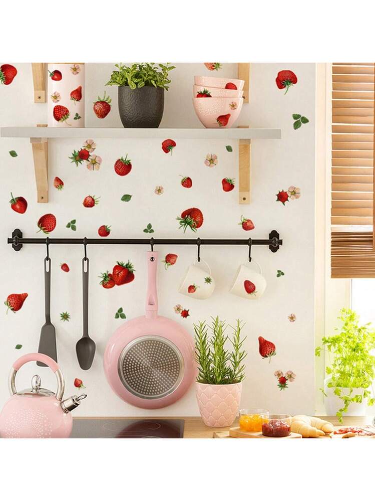 Adesivi a forma di fragola, adesivi ad acquerello, adesivi a forma di frutta, regalo per lei, adesivi per laptop, adesivi carini, adesivi per bottiglie d'acqua, adesivi per planner - Italia