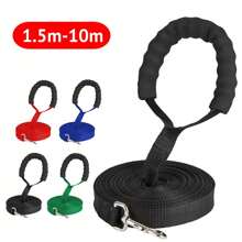 1.5m-15m Long Dog Leash Rope With Comfortable Sponge Handle Pet Lead Belt Outdoor Training Dog Lanyard For Small Medium Large Dogs