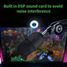 hellodigi USB Microphone Studio Professional Condenser Microphone For PC Computer Recording Streaming Gaming Karaoke Singing Mic Large Diaphragm Condenser Microphone - Black - View 7