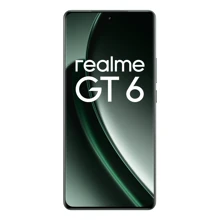 Realme GT6 解锁智能手机 6.78 英寸 120Hz 手机，配备骁龙 8s Gen 3 处理器、Android 14 LYT-808 50MP 超级夜景摄像头、5500mAh 电池 1.5K 分辨率手机，配备最新 AI 功能 - 綠色 - 查看 4