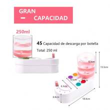 1pc Limpiador de pinceles de pintura, enjuagador de pinceles de acuarela con limpiador de desagüe, taza de enjuague de pinceles de pintura, dispensador de agua para pintura al óleo, limpiador de pinceles de pintura para acrílico y pintura a base de agua, suministros y herramientas para manualidades - Rosa - Ver 8