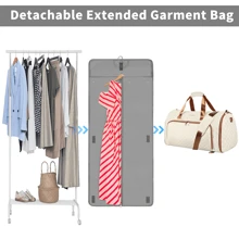 Garment Bags For Travel, Carry On Travel Duffel Bag With Shoulder Strap And Shoes Cover, Convertible Garment Bag With Detachable Hanging Suit Bag,  2 In 1 Hanging Suit Bags For Women/Men,Valentine's Day, Mother's Day, New Year's Gifts, Graduation Season Gifts, St. Patrick's Day