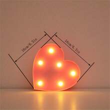 16cm Luci di lettere viola fai-da-te, lampada luminosa a numero a batteria di 6,3 pollici in plastica per decorazione di feste di matrimonio e compleanni a casa di moda