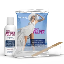 Aclarante Loquay Primer Pulver de Vello y Piel, 1 pz. FACIAL, BODY, SKIN, HAIR Y LIGHTENING KIT - Azul y blanco - Ver 1