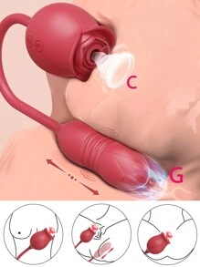 Sex Toys Sucking Vibrator a forma di rosa, Vibratore Dildo Spingente con Stimolatore Clitorideo Giocattolo Sessuale per la Masturbazione Femminile, Sucker per il clitoride, Prodotti erotici vibratore
vibrazione stimolatore