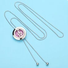 Aromatherapy Pendant Necklace Long Tassel Necklace Aromatherapy Essential Oil Diffuser Necklace DIY Tree Cat Flower Perfume Box Sweater Chain Open Locket Perfume Necklaces Aroma Jewelry