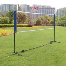 10/14/17/20FT Portable Badminton Tennis Net Adjustable Height With Carrying Bag Stand/Frame Large Volleyball Net For Playing Pickleball,Volleyball,Tennis,Lawn - Easy And Fast Assembly - 14FT - View 1