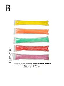 1入使用即棄PE製冰袋，隨機顏色（包裝和尺寸：A款，10入裝）