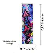1 pieza Tapiz psicodélico con diseño de seta y ojo hippie, tapiz con colores variados para decoración de arte de pared en habitación