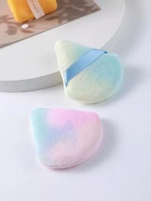 5 miếng mút trang điểm hình tam giác nhiều màu, kết cấu nhung pha lê ngắn, mềm mại và thấm hút, không bị phấn ăn mất - Nhiều màu - Xem 5