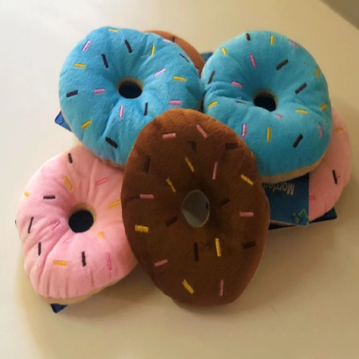 Donuts Teether Toy For Dogs Pet Plush Whistle - 彩色 - 查看 1