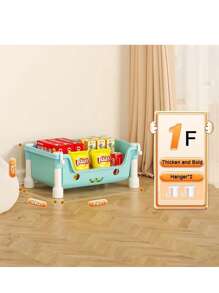 Toy Storage Trolley Bookshelf Snack Rack For Children Storage Organizer Bathroom Accessories Closet Organizer Kitchen Storage,Random Color - Multicolor - View 8