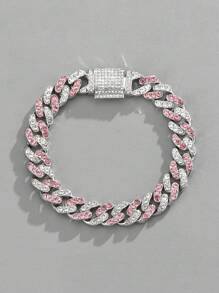 Đối với phụ nữ Nam Hợp thời Punk Hip Hop Phong cách Rock Buổi tiệc Rhinestone đầy đủ Tuyệt đẹp Trang trí Chuỗi vòng tay Hợp kim Chất liệu Cho bữa tiệc - Nhiều màu - Xem 12