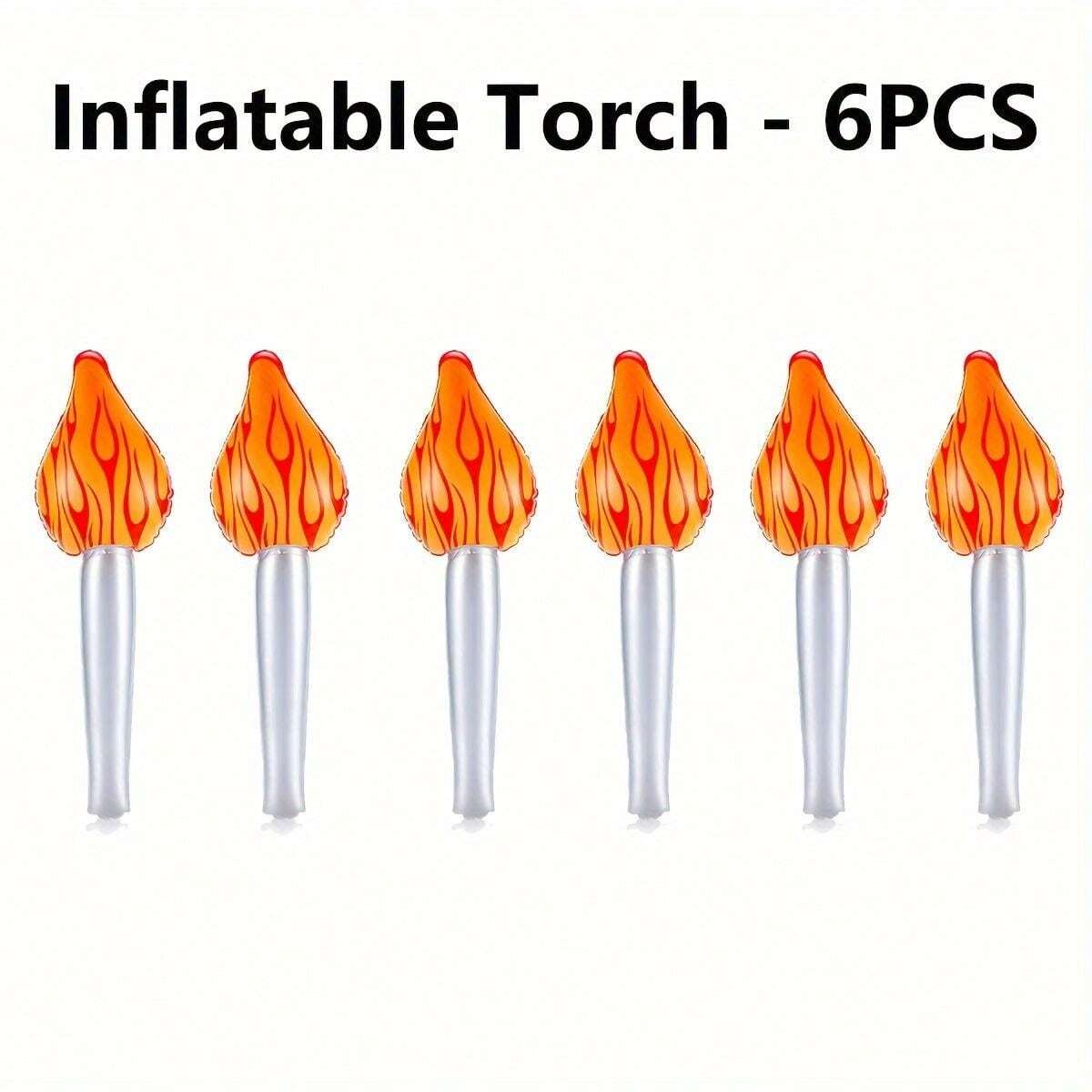 Amazon Inflatable Torch 2-8 PCS Inflatable Torch Fun Torch Inflates For Medieval Luau Themed ...