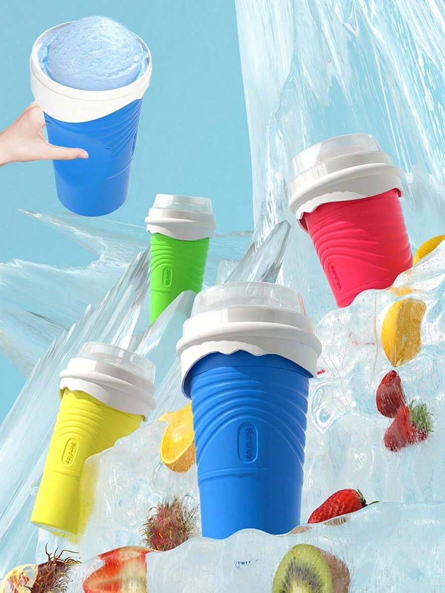 1pc Squeeze-To-Freeze Cup, Silicone Ice Cream Cup For Homemade Drinks, Quick Ice Making And Cooling,Ice,Food,,Kitchen,Travel,Kitchen Items,Kitchen Tools,Kitchen Things.