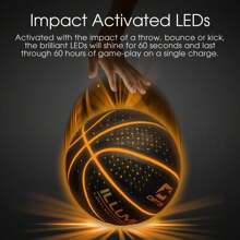 Cipton Basketball, LED Light Up Basketball, Youth Size 28.5 Inch Indoor And Outdoor Basketball, Perfect For Outdoor Games, Basketball Pump Included, Composite Leather Basketball - Multicolor - View 6