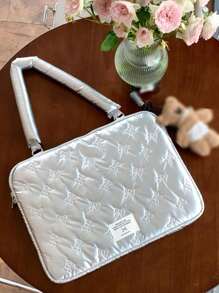 13 Inch 14 Inch 15 Inch 15.6 Inch Silver Butterfly Shoulder Laptop Bag Shockproof Tablet Bag Compatible With MacBook / IPad Classroom Laptop Bags Classroom Bags Teacher Storage Bags Classroom Organizer Bags