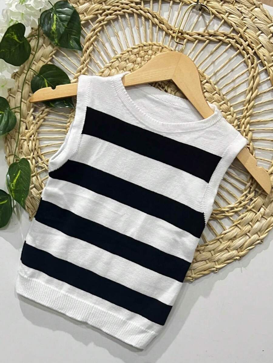 Women Knit Tops - trắng - Xem 1