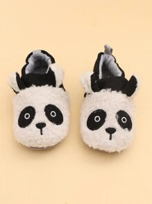 1 đôi Giày thể thao Unisex họa tiết gấu trúc dành cho trẻ em và trẻ mới biết đi, Giày đi bộ - Đen và trắng - Xem 7