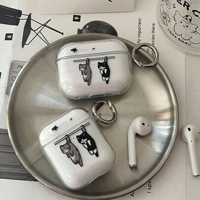 Cute Cat Bluetooth Earphone Protective Case, Suitable For Airpods 2/3/Pro/Pro2/ 4