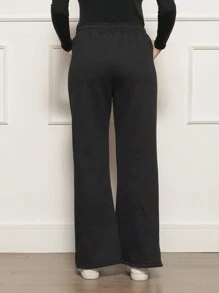 Women Sweatpants - 黑色 - 查看 2