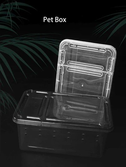 宠物喂食盒爬虫小型喂食盒宠物蜗牛爬宠盒寄居蟹蜘蛛蝎子角蛙蜥蜴昆虫盒