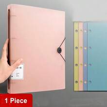 1入A4四孔打孔活頁夾，四孔文件夾，資料冊儲存書夾 - A4 - 查看 6