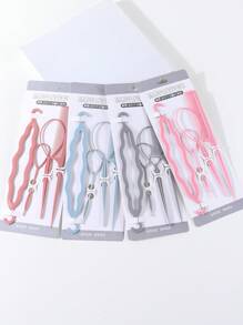 Set de 4/16 peines, herramientas para colas de caballo, pasadores de metal para trenzar el cabello, peines con punta para niñas y mamás, accesorios de peinado para uso diario