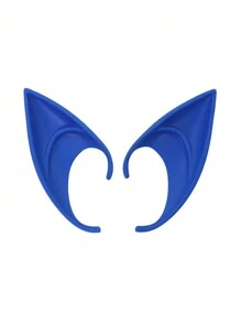 Accessoire de fête cosplay d'oreilles courtes, pointes d'oreilles de vampire pour spectacle de fantaisie Renaissance, bal masqué et fête d'Halloween