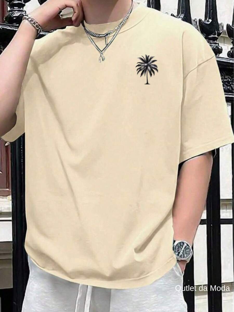 Men T-Shirts - 米色 - 查看 1