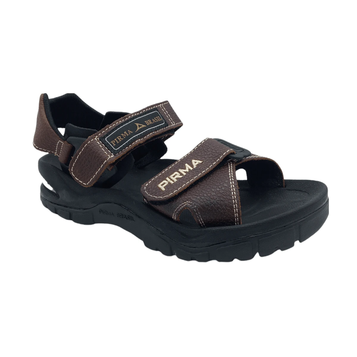 Huaraches Pirma Para Hombre 0001-2 Piel - Café integral - Ver 1